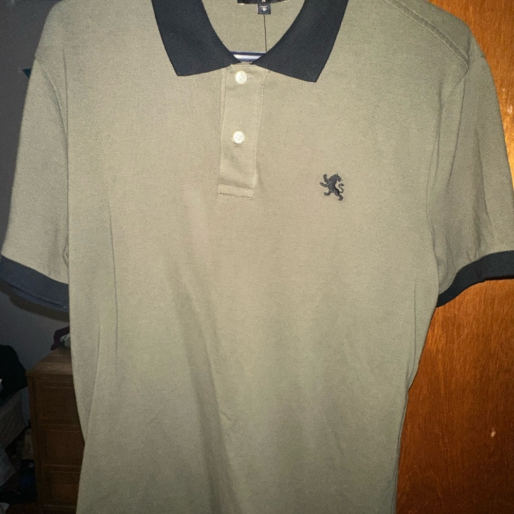 Express Green and Black Polo Shirt Classic Design